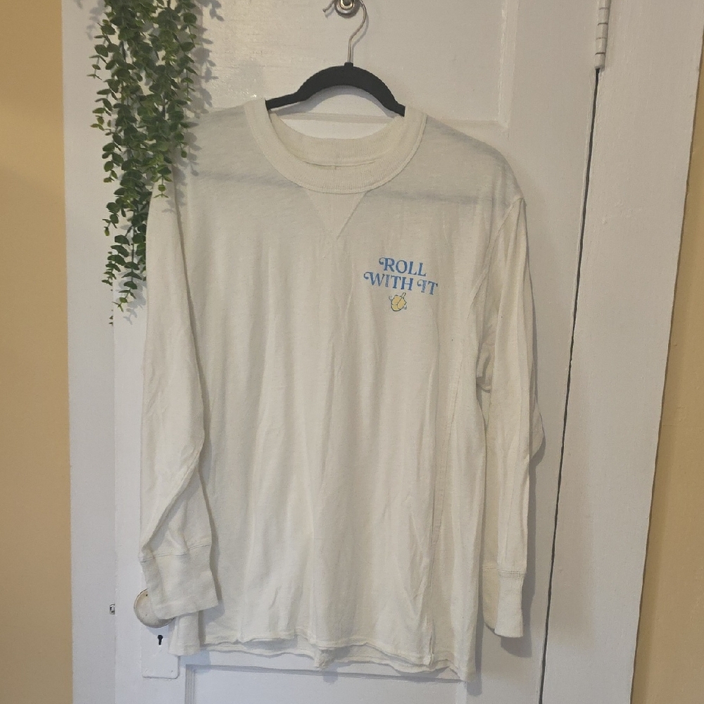 Aerie White Long Sleeve Top